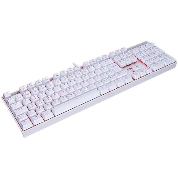 Imagem de Teclado Mecânico Gamer Redragon Mitra Single Color Branco Switch Preto