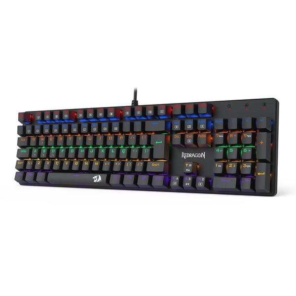 Imagem de Teclado Mecânico Gamer Redragon Valheim RGB Switch Azul K608