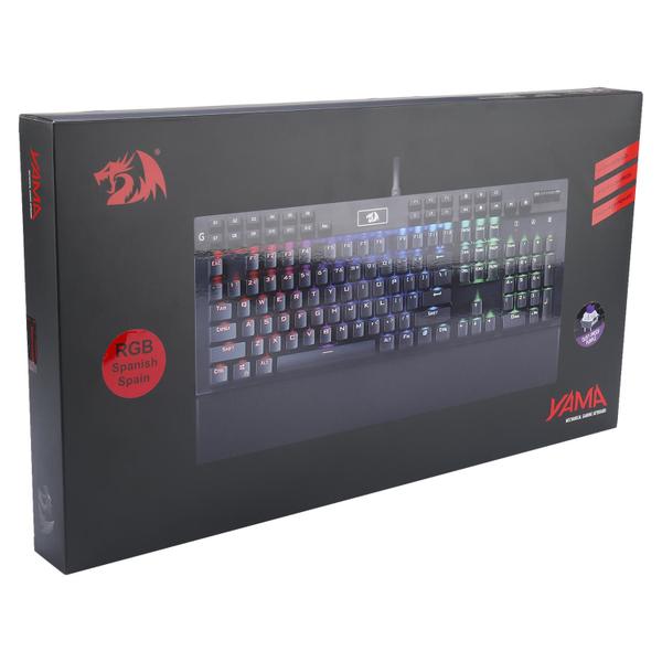 Imagem de Teclado Mecanico Gamer Redragon Yama K550W-1-SP / RGB - Preto