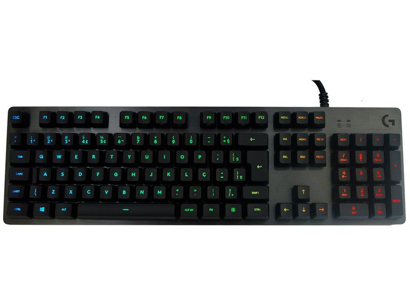 Teclado Mecânico Gamer RGB Logitech G512 Carbon - USB ABNT2 Preto Teclado Mecânico Gamer RGB Logitech G512 Carbon - USB ABNT2 Preto