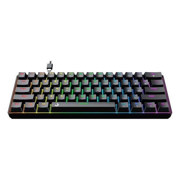 Imagem de Teclado Mecânico Gamer Rise Mode GM1 RGB Switch Outemu Blue Preto - RM-TCM-GM1-BBLUE