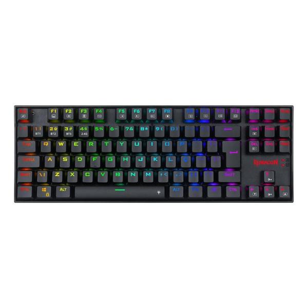 Imagem de Teclado Mecânico Gamer sem fio Redragon Kumara Pro - ABNT2 - Switch Marrom - K552RGB-BRS-B-BROWN