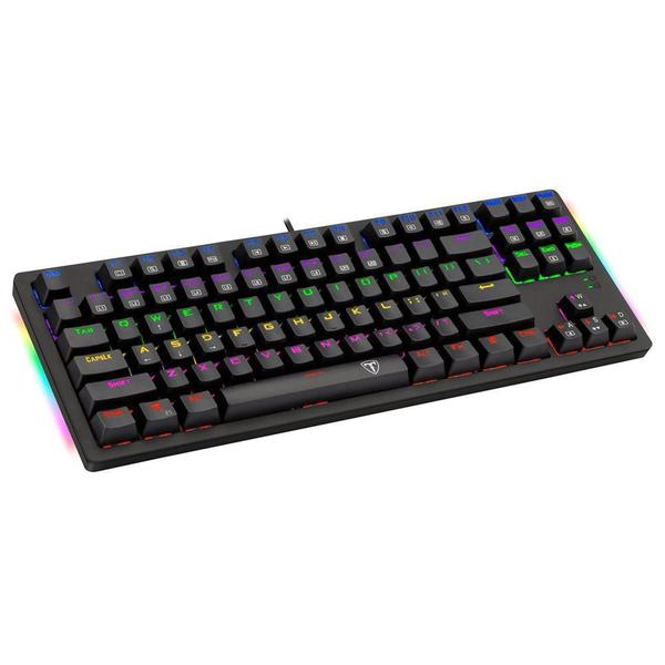 Imagem de Teclado Mecânico Gamer T-Dagger Bali, LED, Switch Outemu Blue, ABNT2 - T-TGK311