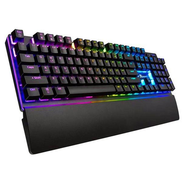 Imagem de Teclado Mecânico Gamer Tt Challenger Edge Pro RGB Plunger - KB-CPR-PLBRPB-01