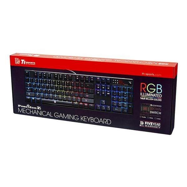 Imagem de Teclado Mecânico Gamer Tt eSPORTS Poseidon Z RGB Axis - KB-PZR-KBBRUS-01