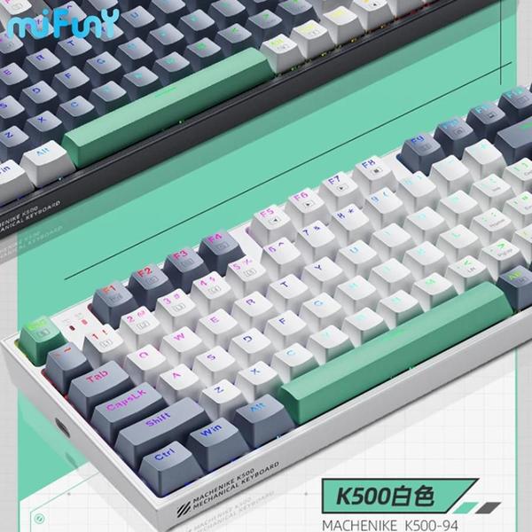 Imagem de Teclado mecanico K500- B61 Mini Teclado Mecânico Formato 60% com Fio, Teclas Removíveis, Retroiluminação RGB, 61 Tecla