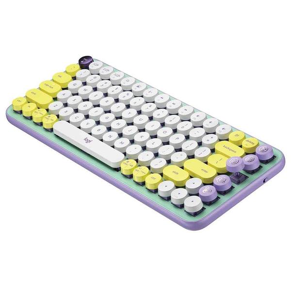 Imagem de Teclado mecanico logitech pop keys sem fio lilas -  920-010711