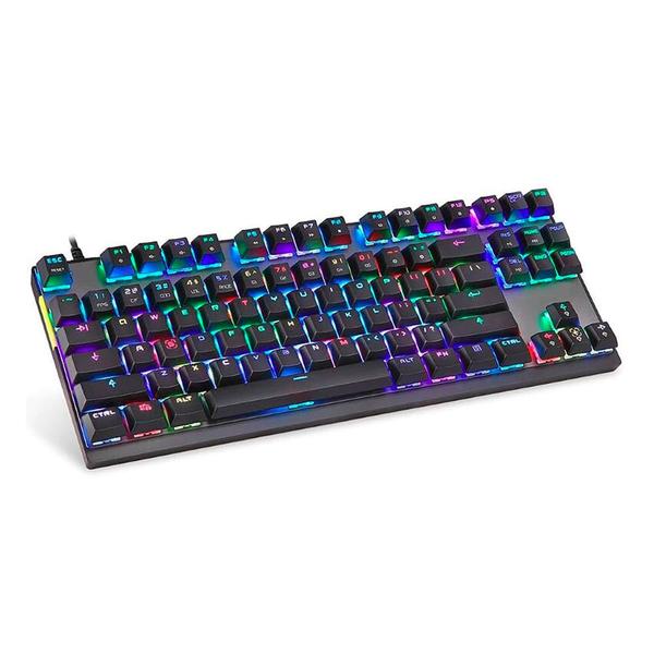 Imagem de Teclado Mecanico Motospeed CK82 Preto RGB Switch Azul, FMSTC0025AZL