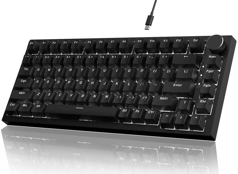 Imagem de Teclado mecânico para jogos A.JAZZ AK820 Hot Swappable Black