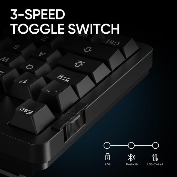 Imagem de Teclado mecânico para jogos ARZOPA K87 RGB retroiluminado 87 teclas