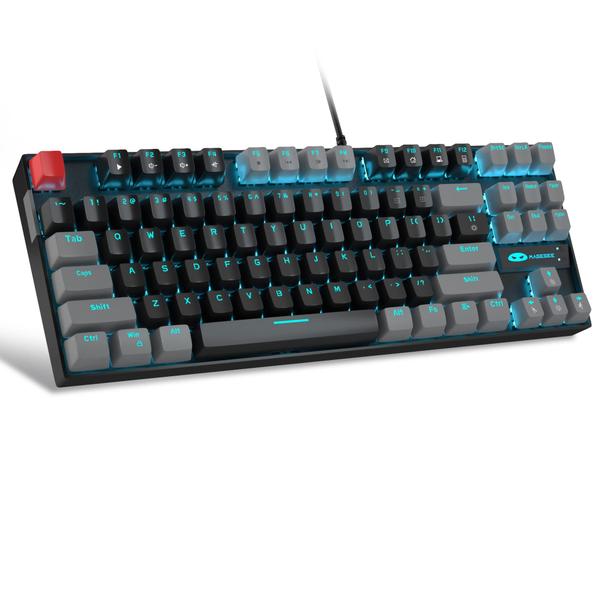 Imagem de Teclado mecânico para jogos MageGee 75% TKL com interruptor vermelho