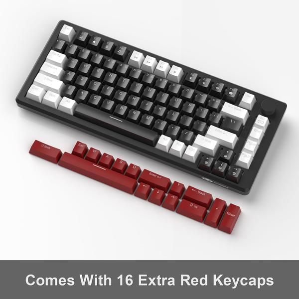 Imagem de Teclado mecânico para jogos MageGee STAR75 75% com interruptores amarelos