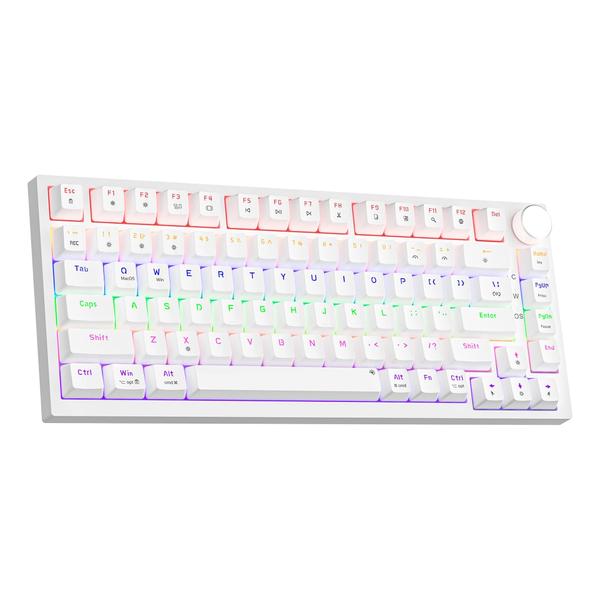 Imagem de Teclado mecânico para jogos Newmen GM326 75% com LED Rainbow