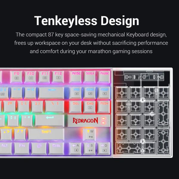 Imagem de Teclado mecânico para jogos Redragon K552 Rainbow LED