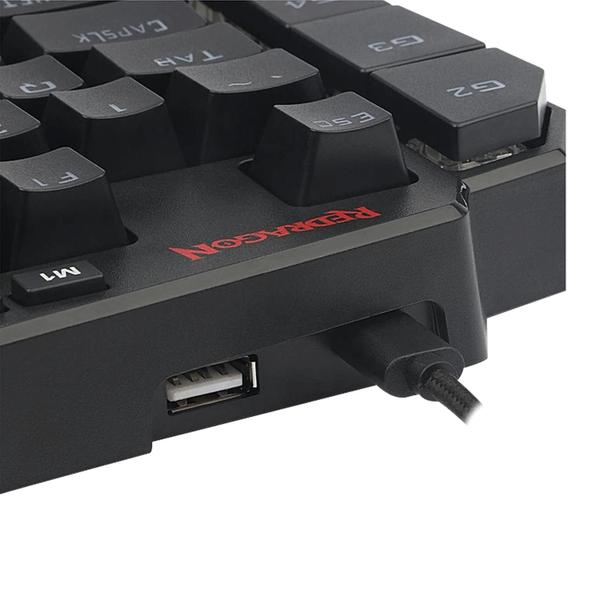 Imagem de Teclado Mecanico Redragon K585RGB Diti One - Handed RGB - Preto (Outemu Brauwn)