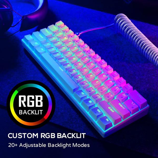 Imagem de Teclado mecânico RK ROYAL KLUDGE RK61 60% RGB Wireless