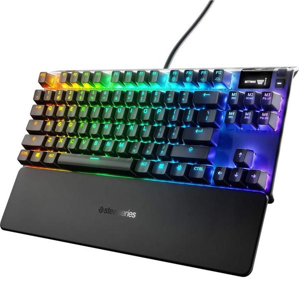 Imagem de Teclado Mecanico Steelseries Apex 7 TKL RGB - Preto (Ingles) (Switch Red)