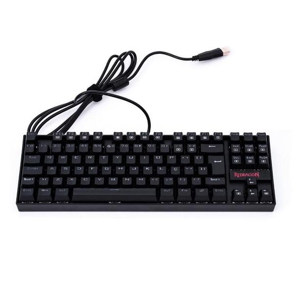 Imagem de Teclado mecanico usb gamer kumara rgb switch outemu red redragon k552rgb-1 v2 preto