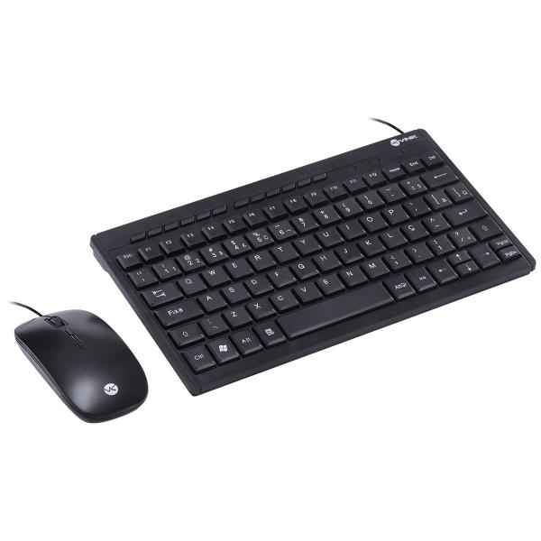 Imagem de Teclado Mini Chocolate E Mouse Usb Corp Flat Abnt2/1200dpi Cabo Usb 1.8m Preto - Dc120