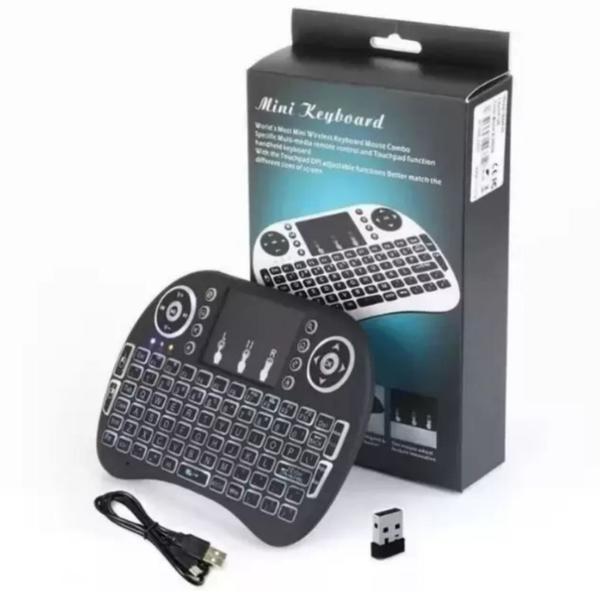 Imagem de Teclado Mini Keyboard Air Mouse Touch Tv sem fio Smart