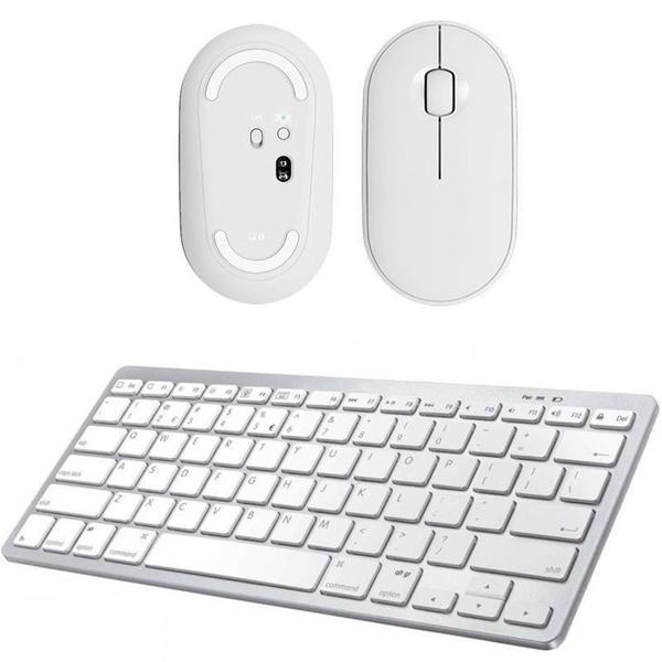 Imagem de Teclado, Mouse Bluetooth Branco para Notebook Asus