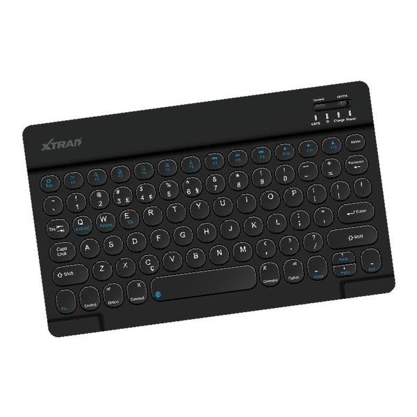 Imagem de Teclado Mouse Bluetooth Slim Compatível Samsung Tablet Preto