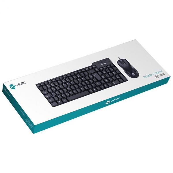 Imagem de Teclado + mouse dynamic abnt2 1000 dpi usb 1.8 metros preto - cd100