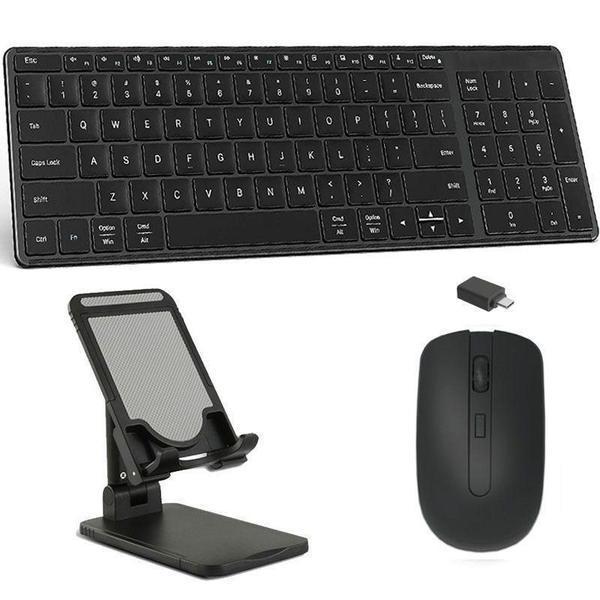 Imagem de Teclado, Mouse E Suporte Tablet 10.1 Preto Homologação: 136132205567