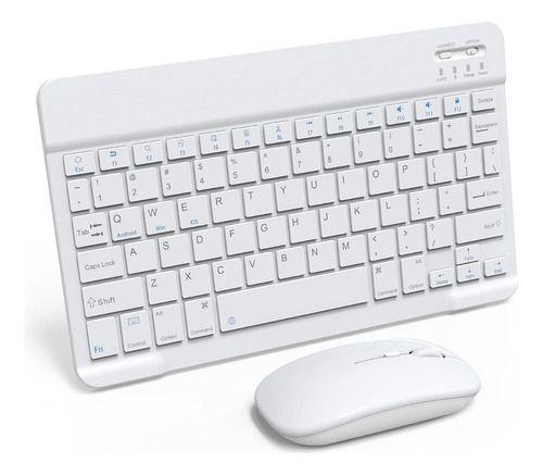 Imagem de Teclado + Mouse Sem Fio Bluetooth Para Motorola Moto Tab G70