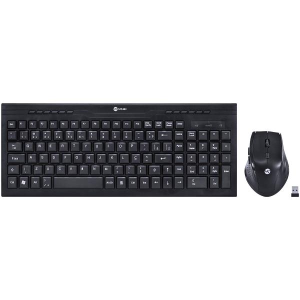 Imagem de Teclado & Mouse sem Fio Dynamic ABNT2/1200DPI Preto USB - DC100