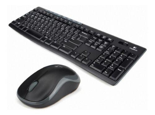 Imagem de Teclado + Mouse Sem Fio Logitech Barato e bom mk-270