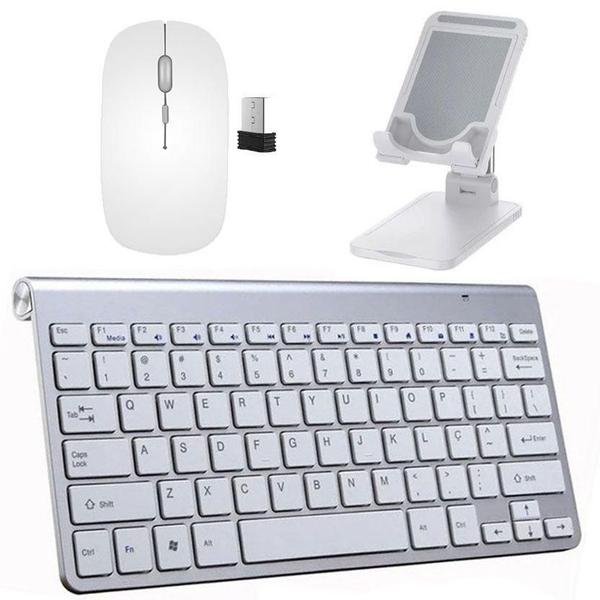 Imagem de Teclado Mouse Slim Sup Galaxy Tab A8 X200/205 10,5 Branco Homologação: 136132205567