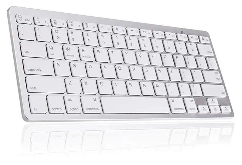 Imagem de Teclado Mouse Suporte Tablet Galaxy Tab S6 Lite P615 Branco