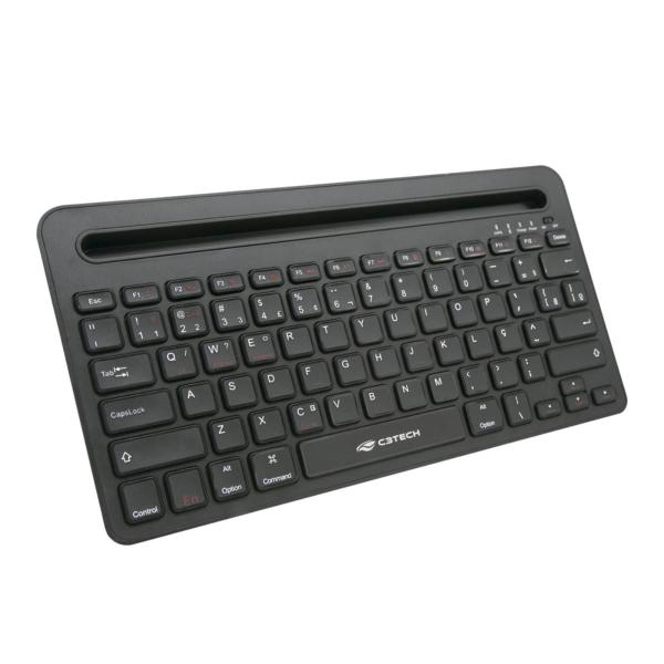 Imagem de Teclado Multi-Device RC/BT K-BT100BK Preto - C3Tech