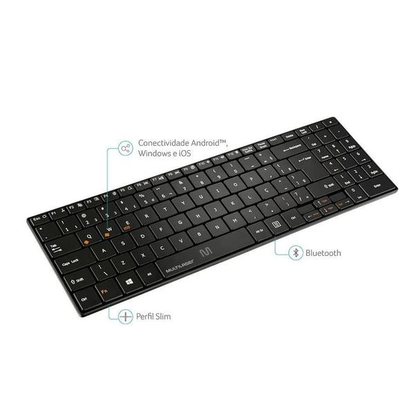 Imagem de Teclado Multilaser Slim TS300  Sem Fio - TC220