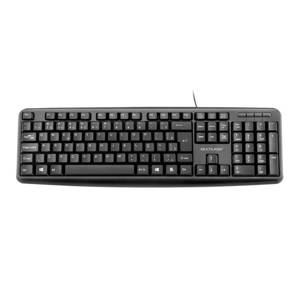 Imagem de Teclado Multilaser USB SLIM Preto TC065