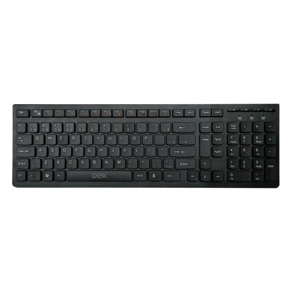 Imagem de Teclado Multimídia com Fio Flat Oex TC300 Teclas Redondas