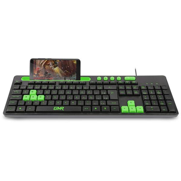 Imagem de Teclado multimidia gamer usb verde tc265