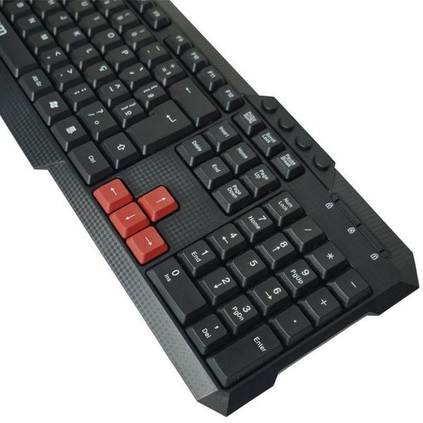 Imagem de Teclado Multimídia Usb com Fio Padrão ABNT2 Computador Pc Notebook Escritório Exbom BK-144M Preto