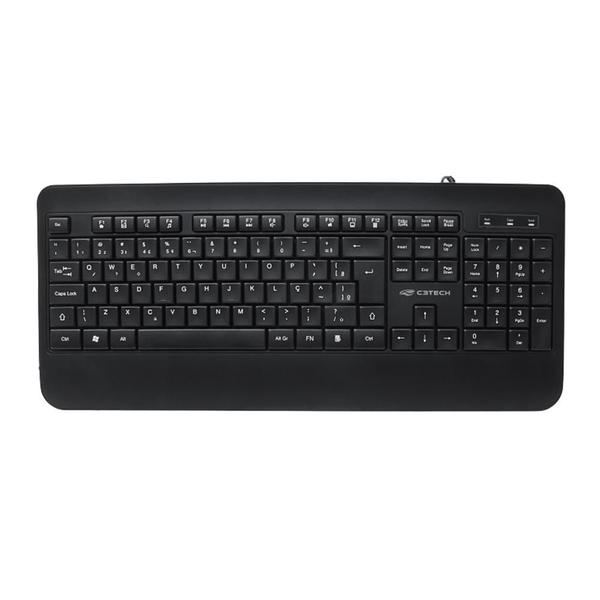 Imagem de Teclado Multimidia USB KB-M100BK Preto C3Tech