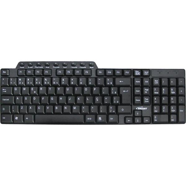 Imagem de Teclado multimídia USB Preto Usb Bright