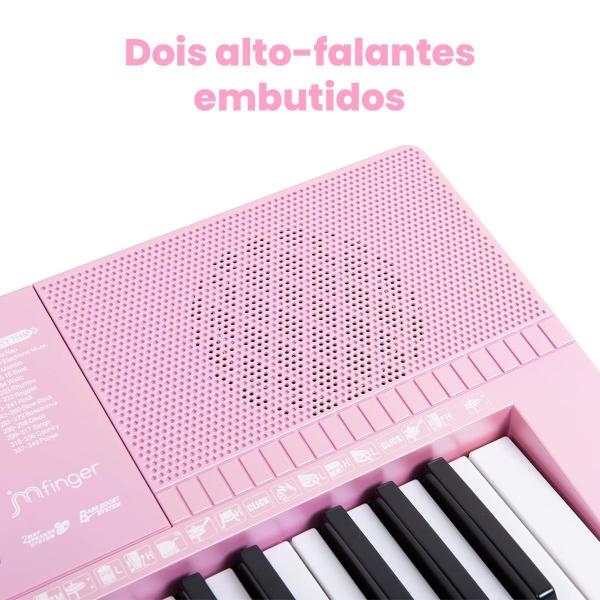 Imagem de Teclado Musical 61 Teclas Com Música + Suporte E Microfone