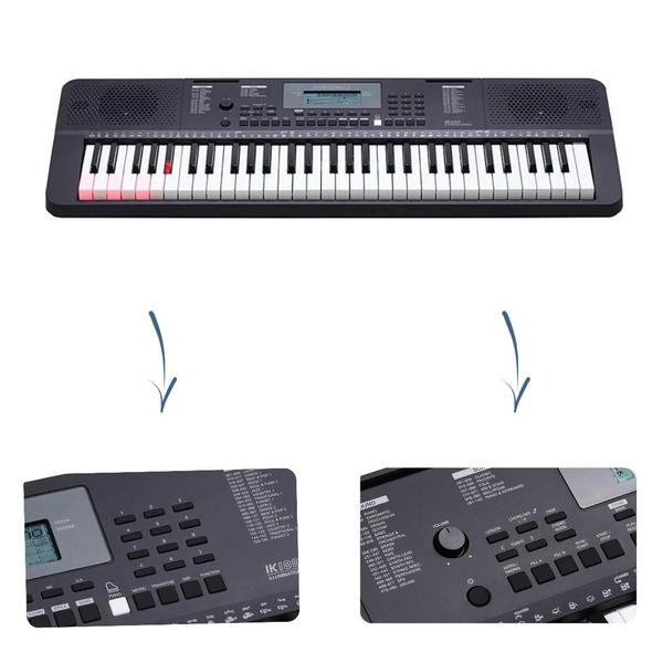 Imagem de Teclado Musical arranjador 61 Teclas sensitivas LCD Medeli Ik100