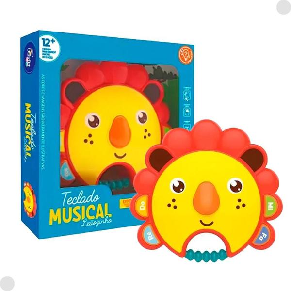 Imagem de Teclado Musical Infantil Leãozinho FBB646 - Fenix