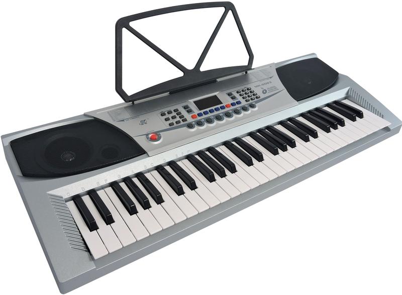 Imagem de Teclado Musical Meike 54 Teclas MK-2083 - Visor LED + Fonte Bivolt + Suporte Partitura