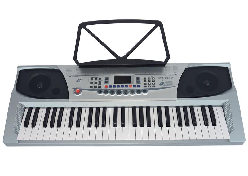 Imagem de Teclado Musical Meike 54 Teclas MK-2083 - Visor LED + Fonte Bivolt + Suporte Partitura