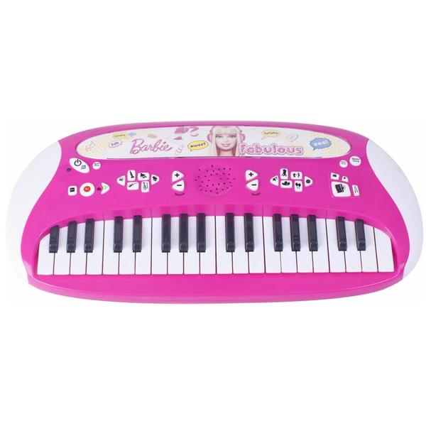 Imagem de Teclado Musical Multifunções Barbie 784178 Fun