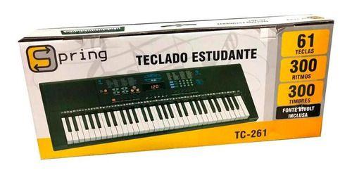 Imagem de Teclado Musical Spring Tc-261 61 Teclas Preto 110v/220v