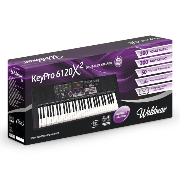 Imagem de Teclado Musical Waldman KEP6120X2 61 Teclas Com Fonte Bivolt