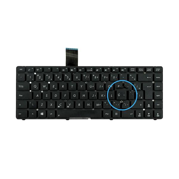 Imagem de Teclado Notebook Asus A45a A45 K45 K45a F45 U44 U46 Br Cor Preto 